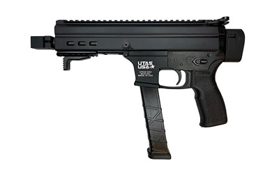 UTAS UT9M, Semi-automatic Pistol, 9MM, 6 in Barrel, Threaded, Muzzle Brake, Matte Finish, Black, Polymer Grip, Manual Safety, 33 Rounds, 1 Magazine, BLEM (Damaged Case) UT9M-BK6