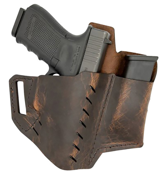 Versacarry 6220365 Commander Distressed Brown Buffalo Leather OWB Sig P365 Right Hand Size P365