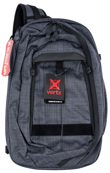 Vertx VTX5011HBK/IBK Tactigami 2.0 Backpack Backpack Nylon 20 inH X 12.5 inW X 6 inD Heather Black/ It's Black