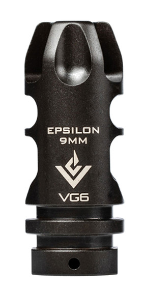 VG6 Precision APVG100023A EPSILON Black Nitride 17-4 Stainless Steel with 1/2 in-28 tpi & 2.21 in OAL for 9mm Luger AR-15
