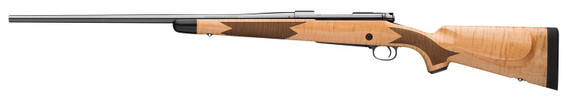 Winchester 535218228 Model 70 Super Grade 30-06 Springfield 5+1 24 in Barrel, Polished Blue Steel Receiver, Controlled Ejection, Gloss AAAA Maple Stock w/Ebony Forearm Tip & Shadowline Cheekpiece, , Rifle