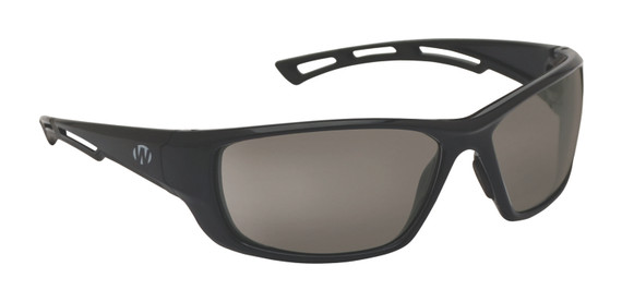 Walker's GWP-SF-8280-SM Safety Glasses 8280 Anti-Fog Polycarbonate Smoke Gray Lens with Black Wraparound Frame & Ventilated Temple Sleeves for Adults