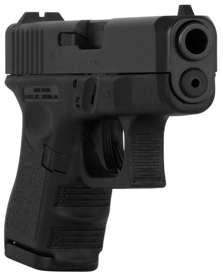 Glock UI2650201 G26 Gen3 Sub-Compact 9mm Luger 10+1 3.43 in Black Polygonal, Rifled Barrel, Matte Black Serrated Slide, Black Polymer Frame, Black Textured Finger Grooved Polymer Grip, Right Hand, USA Made, Pistol