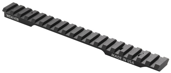 Weaver Multi-Slot Extended Picatinny-Style 1-Piece Scope Base, Mossberg SSA, MVP(5.56/224 VLK), Matte Black | 99467