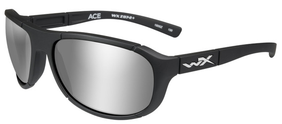 Wiley X ACACE06 Ace Eye Protection Silver Flash Lens Black Matte