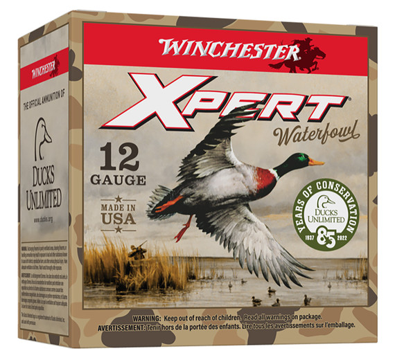 Winchester Ammo WEX123H2DU Xpert Duck Unlimited 12 Gauge 3 in 1 1/4 oz 2 Shot 25 Per Box/ 10 Case