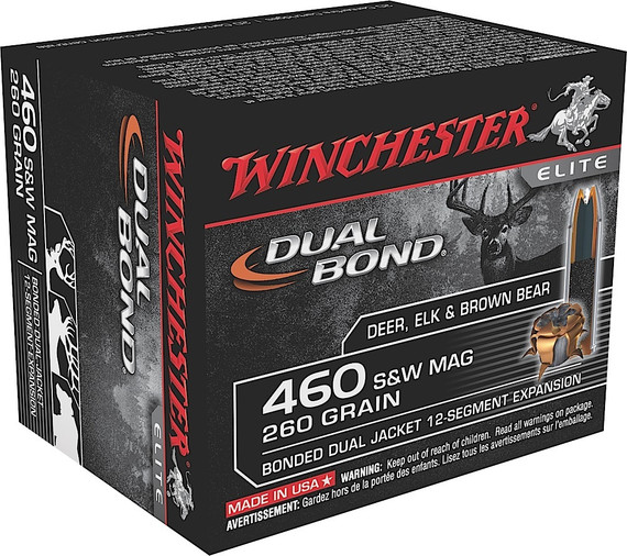Winchester Dual Bond Handgun Ammunition, 460 S&W Magnum | S460SWDB