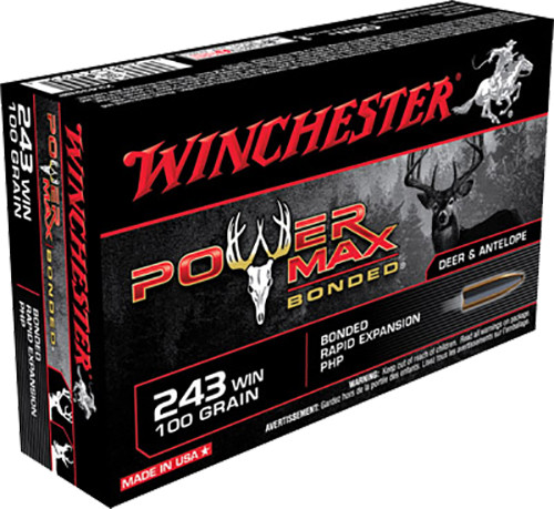 Winchester Power Max Bonded Ammunition 243 Winchester | X2432BP