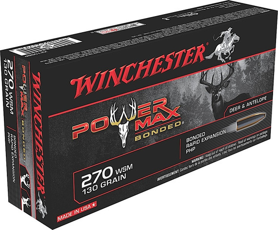 Winchester Power Max Bonded Ammunition 270 Winchester Short Magnum | X270SBP