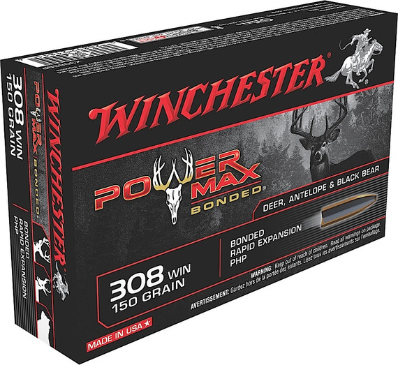 Winchester Power Max Bonded Ammunition 308 Winchester | X3085BP