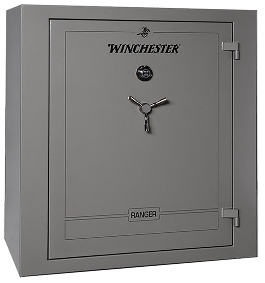 Winchester Safes Ranger 54 Electronic Entry Gunmetal Powder Coat 12 Gauge Steel Holds Up to 68 Long Guns Fireproof- Yes