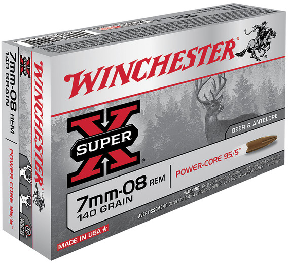 Winchester Super-X Power-Core Ammunition 7mm-08 Remington | X708LF
