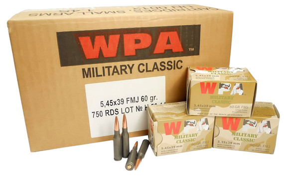 Wolf Military Classic Ammunition 5.45x39mm | MC545BFMJ