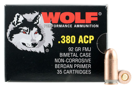 Wolf PolyFormance Handgun Ammunition, 380 ACP | 917FMJ