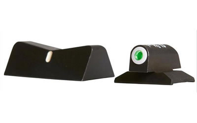 XS Sights Standard Dot Tritium Front, White Stripe Rear, Express Sight Set, Fits FNS9,9C,9L,40L,FNX9, Green with White Outline FN-0001P-4