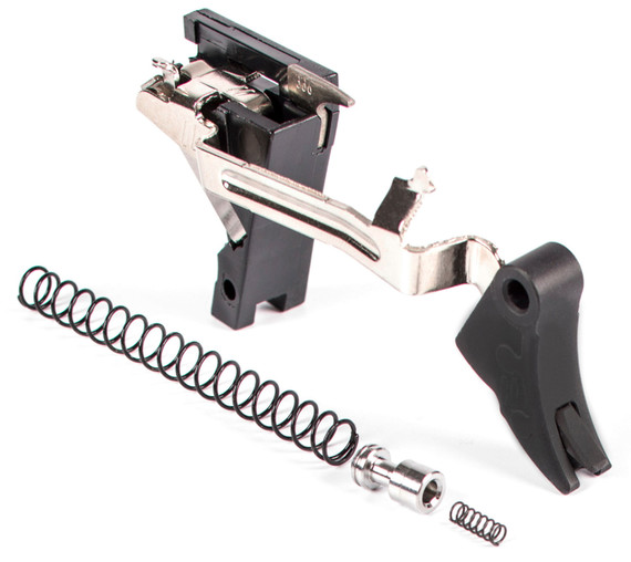 ZEV CFTPRODRP3G9 Pro Trigger Drop-In Kit compatible with Glock 19/17/17L/34/26 Gen 1-3 9mm Aluminum Black