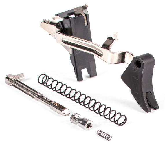 ZEV CFTPROULT4G9 Pro Trigger Ultimate Kit compatible with Glock 19/17/34/26 Gen4 17-4 Stainless Steel/Aluminum Black