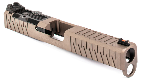 ZEV SLDKITZ174GE Enhanced SOCOM Slide Kit compatible with Glock 17 Gen4 17-4 Stainless Steel/Aluminum Flat Dark Earth