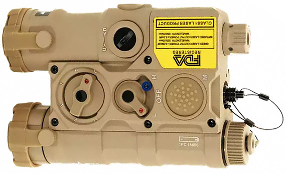 AGM Global Vision WLAD-CLA1-T1 WLAD-1T Tan Ultraviolet Laser & IR Pointer/Illuminator Coaxial Dual Laser White LED 300 Lumen