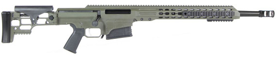 Barrett MRAD Rifle System 14377, .338 Lapua, 20 in Heavy Match Grade Barrel, Bolt-Action, Folding Stock, Adj Match Trigger, OD Green Cerakote Finish, 10 Rds