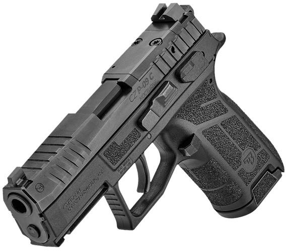CZ-USA 01660 P-09 C Nocturne Compact Frame 9mm Luger 10+1 3.74 Black Steel Barrel, Black Optic Cut/Serrated Steel Slide, Black Poly Frame w/Pic Rail, Textured Grip, Pistol