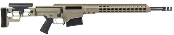 Barrett MRAD Rifle System 14371, .338 Lapua, 20 in Heavy Match Grade Barrel, Bolt-Action, Folding Stock, Adj Match Trigger, FDE Cerakote Finish, 10 Rds
