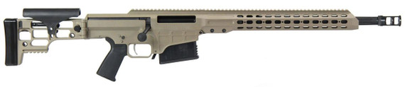 Barrett MRAD Rifle System 14372, .338 Lapua, 20 in Fluted Match Grade Barrel, Bolt-Action, Folding Stock, Adj Match Trigger, FDE Cerakote Finish, 10 Rds