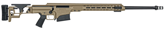 Barrett MRAD Rifle System 18479, .338 Lapua, 26 in Fluted Match Grade Barrel, Bolt-Action, Folding Stock, Adj Match Trigger, FDE Cerakote Finish, 10 Rds