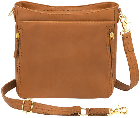 Gun Tote'n Mamas/Kingport GTM98/SADDLE Saddle Leather Cross-Body Bag