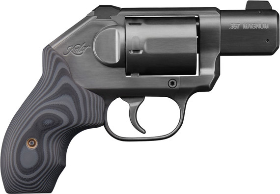 Kimber 3400012CA K6S DC *CA Compliant DAO 357 Mag 6 Shot 2 Brushed Black DLC Stainless Steel Barrel & Cylinder, Black DLC Brushed Stainless Steel Frame, G10 Grip, Concealed Hammer, Revolver