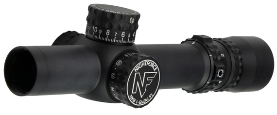 Nightforce NX8 1-8x 24mm F1 Rifle Scope C600, First Focal, FC-MOA Reticle, 30mm, Matte Black Finish