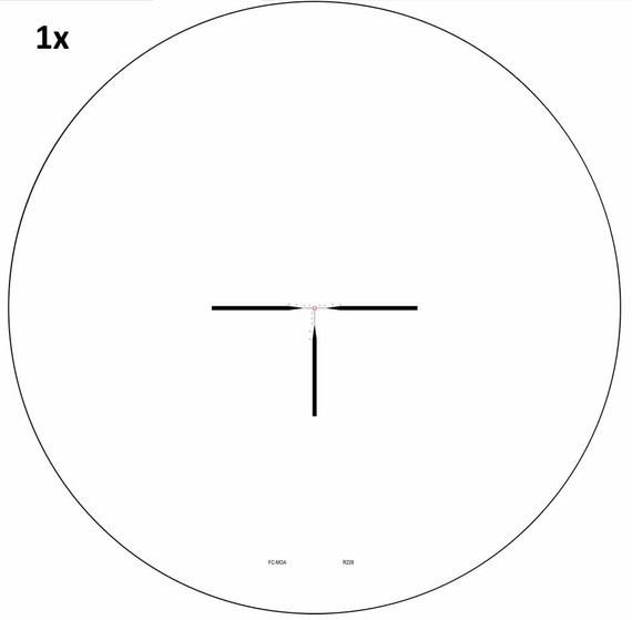 Nightforce NX8 1-8x 24mm F1 Rifle Scope C600, First Focal, FC-MOA Reticle, 30mm, Matte Black Finish