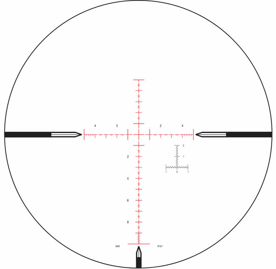 Nightforce NXS 2.5-10x42mm Compact Rifle Scope C461, Second Focal, MIL-R Reticle, 30mm, Matte Black Finish