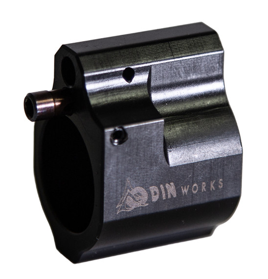 Odin Works GBADJSLIM Gas Block Low Profile .750 Rifle Black Nitride Carbon Steel