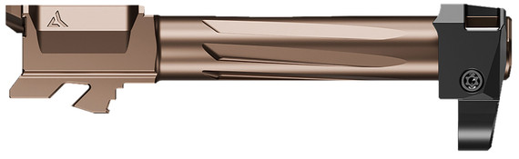Radian Weapons R0832 Ramjet & Afterburner Combo 9mm Compatible w/Glock 19 Gen5, Bronze Stainless Steel, Handgun Barrel