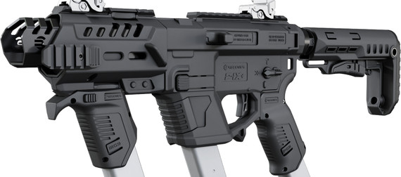 Recover Tactical PIXPMGST01 P-IX+MG PG9 SR20 Metal Front Guard Black, Stock