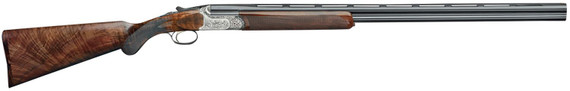Rizzini USA 2201-2828 BR220 Field 28 Gauge 28 Nickel Chrome Coin Anodized Steel Steel Receiver Engraved Grade 2.5 Turkish Walnut Wood Stock, Shotgun