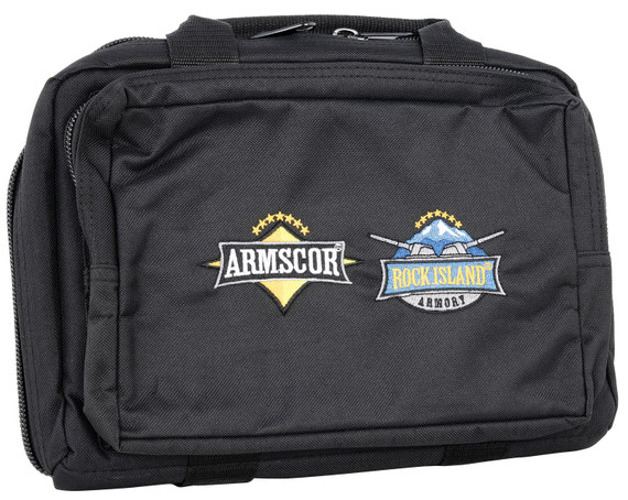Rock Island R11481-DPCARM-BLACK Pistol Case 15.30 Long Black, Handgun Case