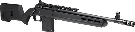 Savage 58171 110 Scout Full Size 5.56 NATO 10+1 16.50 Matte Black Threaded Barrel, Pic Rail Carbon Steel Receiver, Black Magpul Hunter Synthetic Stock, Rifle