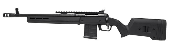 Savage 58179 110 Scout Full Size 5.56 NATO 10+1 16.50 Matte Black Threaded Barrel, Pic Rail Carbon Steel Receiver, Black Magpul Hunter Synthetic Stock Left Hand, Rifle