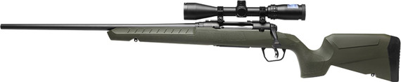 Savage 32239 Axis 2 XP Combo Compact 7mm-08 Rem 4+1 22 Matte Black Heavy Sporter Barrel & Drilled & Tapped Carbon Steel Receiver, Fixed Matte OD Green Synthetic Stock, Left Hand, Boresighted 3-9x40mm, Rifle