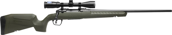 Savage 32150 Axis 2 XP Combo Full Size 22-250 Rem 4+1 22 Black Sporter Barrel, Black Carbon Steel Receiver Drilled & Tapped, OD Green Fixed Synthetic Stock, Weaver 3-9x40mm Scope, Right Hand, Rifle