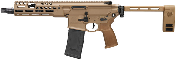 Sig Sauer PMCX300B9BIR MCX Spear LT IR 300 Blackout 30+1 9 Black FNC Steel Threaded Barrel Flat Dark Earth Cerakote Pic Rail Alloy Steel Receiver M-LOK Handguard Fold Brace w/Push Button Hinge Flat Dark Earth FDE Poly Grip Ambi, Rifle