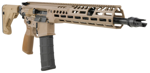 Sig Sauer RMCX556N16BIR MCX Spear LT IR 5.56 NATO 30+1 16 Blk FNC  Threaded BBL, Flat Dark Earth Cera Pic Rail Alloy  Receiver, M-LOK Handguard, Telescoping Fold Flat Dark Earth Alum Stock, AR Compatible Reduced Angle Grip, Rifle