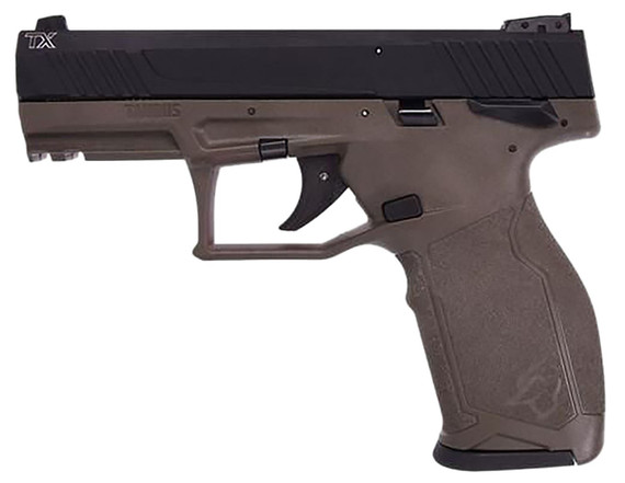 Taurus 1-TX22141O TX22 Full Size Frame 22 LR 16+1 4.10 Matte Black Threaded Barrel, Matte Black Serrated Slide, OD Green Poly Frame w/Pic Rail, Textured Grip, Rimfire Pistol