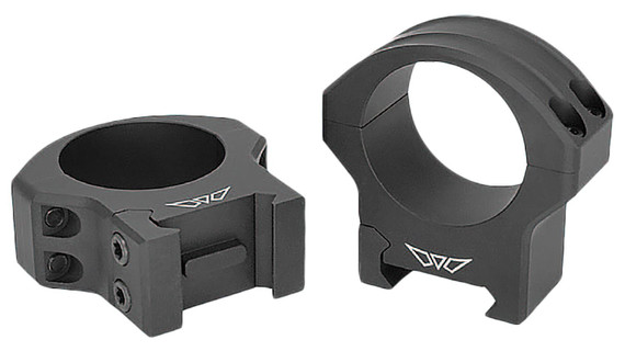 Warne 8521M HyperLite Matte Black MagnaFusion Alloy 34mm Tube Medium Maxima/Weaver/Pic, Scope Rings