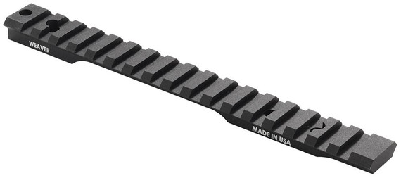 Weaver Mounts 99484 1-Piece Base For Winchester 70 Short Action Extension Style Black Matte Anodized Finish