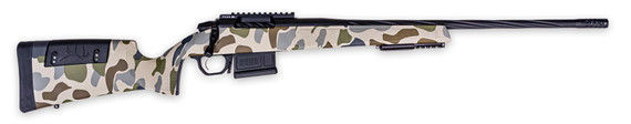 Weatherby 3WRHS7MMPR4B 307 Hush 7mm PRC 5+1 22 Graphite Black Cerakote Fluted Threaded Barrel, Graphite Black Cerakote Pic Rail Steel Receiver, Adj Cheek Piece & LOP Hush Tundra Camo Synthetic Stock, Ambi, Rifle