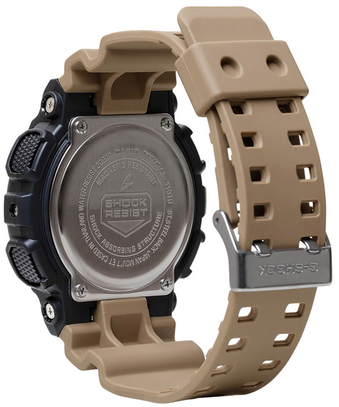 G-Shock GA110TU1A5CR 110 Black Dial Tan Band CR1220, Watch