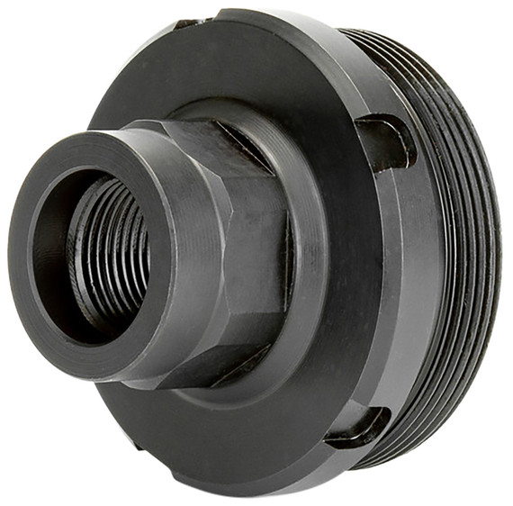 Griffin Armament DT1375X24-5/8X24 Thread Adapter 5/8x24 17-4 Stainless Steel Nitride Black, Suppressor Accessories